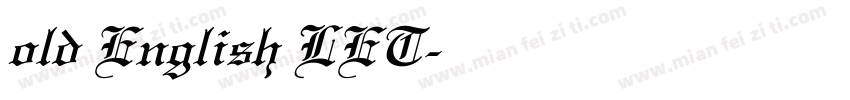 old English LET字体转换